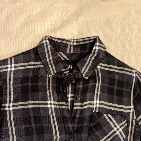 NWT Rails Plaid Button-Front Maternity Dress Shirtdress - Picture 6 of 16